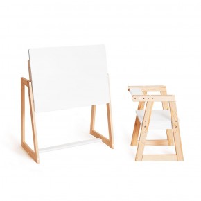 Комплект детской мебели стол и  два стула Я САМ "Лофт-Дуо" (Белый) в Кунгуре - kungur.ok-mebel.com | фото 4