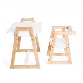 Комплект детской мебели стол и  два стула Я САМ "Лофт-Дуо" (Белый) в Кунгуре - kungur.ok-mebel.com | фото 8
