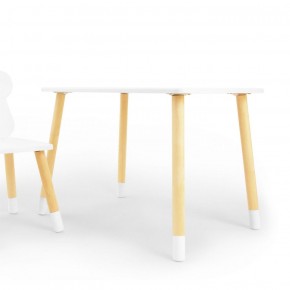 Комплект детской мебели стол и стул Облачко (Белый/Белый/Береза) в Кунгуре - kungur.ok-mebel.com | фото