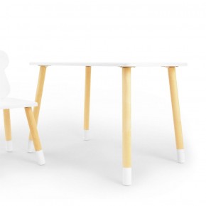 Комплект детской мебели стол и стул Звездочка (Белый/Белый/Береза) в Кунгуре - kungur.ok-mebel.com | фото