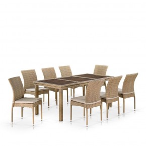 Комплект плетеной мебели T365/Y380B-W65 Light Brown (8+1) в Кунгуре - kungur.ok-mebel.com | фото