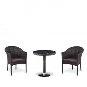 Комплект плетеной мебели T601/Y350A-W53 Brown (2+1) в Кунгуре - kungur.ok-mebel.com | фото 1