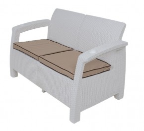 Комплект уличной мебели Yalta Premium Terrace Set (Ялта) белый (+подушки под спину) в Кунгуре - kungur.ok-mebel.com | фото 2