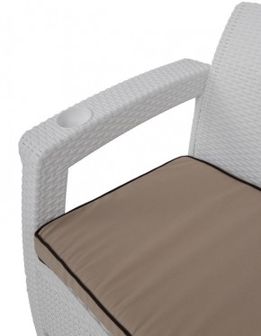 Комплект уличной мебели Yalta Premium Terrace Set (Ялта) белый (+подушки под спину) в Кунгуре - kungur.ok-mebel.com | фото 5
