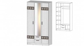КОСТА-РИКА Шкаф 3-х створчатый (анкор светлый) в Кунгуре - kungur.ok-mebel.com | фото