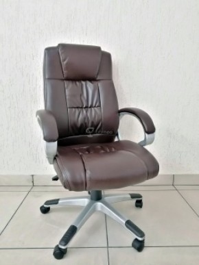 Кресло Barneo K-6 для руководителя (коричневая экокожа) в Кунгуре - kungur.ok-mebel.com | фото 1