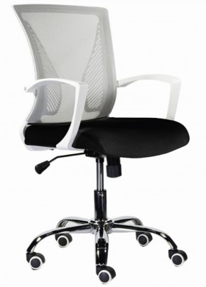Кресло BRABIX "Wings MG-306" (пластик белый, хром, сетка, серое/черное) 532010 в Кунгуре - kungur.ok-mebel.com | фото 1