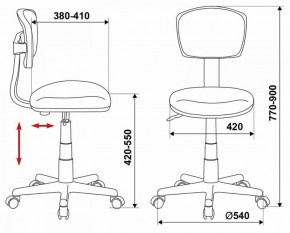 Кресло Бюрократ CH-299/G/15-48 серый в Кунгуре - kungur.ok-mebel.com | фото 3