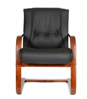 Кресло для посетителя CHAIRMAN  653 V (Кожа) Черное в Кунгуре - kungur.ok-mebel.com | фото 2