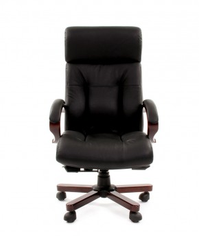 Кресло для руководителя CHAIRMAN  421 (Натуральная кожа) Черное в Кунгуре - kungur.ok-mebel.com | фото 2