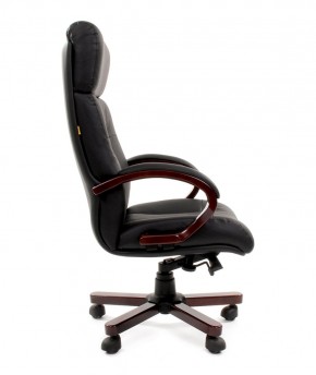 Кресло для руководителя CHAIRMAN  421 (Натуральная кожа) Черное в Кунгуре - kungur.ok-mebel.com | фото 3