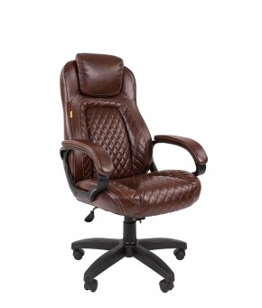 Кресло для руководителя  CHAIRMAN 432 (Экокожа коричневая) в Кунгуре - kungur.ok-mebel.com | фото