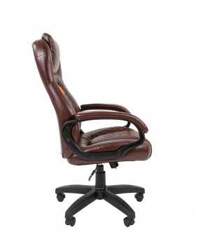 Кресло для руководителя  CHAIRMAN 432 (Экокожа коричневая) в Кунгуре - kungur.ok-mebel.com | фото 3
