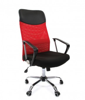 Кресло для руководителя CHAIRMAN 610 N (15-21 черный/сетка красный) в Кунгуре - kungur.ok-mebel.com | фото