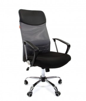 Кресло для руководителя CHAIRMAN 610 N(15-21 черный/сетка серый) в Кунгуре - kungur.ok-mebel.com | фото 1