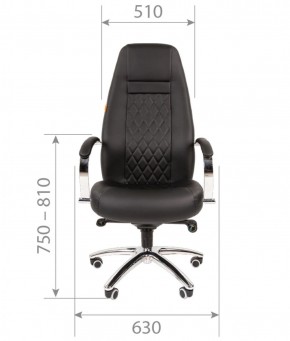 Кресло для руководителя CHAIRMAN 950 (Экокожа) Черное в Кунгуре - kungur.ok-mebel.com | фото 4