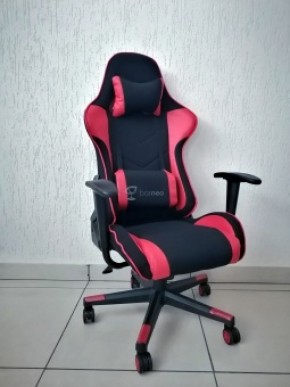 Кресло геймерское Barneo K-50 (черная сетка красные вставки) в Кунгуре - kungur.ok-mebel.com | фото