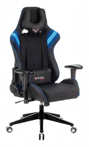 Кресло игровое Бюрократ VIKING 4 AERO BLUE черный/синий в Кунгуре - kungur.ok-mebel.com | фото