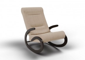 Кресло-качалка Мальта 10-Т-П (ткань/венге) ПЕСОК в Кунгуре - kungur.ok-mebel.com | фото