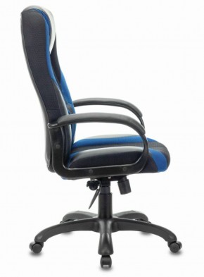 Кресло компьютерное BRABIX PREMIUM "Rapid GM-102" (экокожа/ткань, черное/синее) 532106 в Кунгуре - kungur.ok-mebel.com | фото 3
