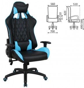 Кресло компьютерное BRABIX "GT Master GM-110" (черное/голубое) 531928 в Кунгуре - kungur.ok-mebel.com | фото 2