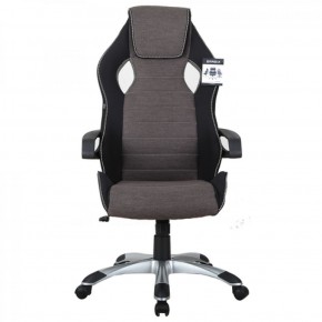 Кресло компьютерное BRABIX Techno GM-002 (ткань) черное/серое, вставки белые (531815) в Кунгуре - kungur.ok-mebel.com | фото 3
