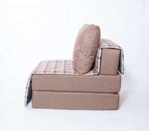 Кресло-кровать бескаркасное Харви (коричневый-квадро беж) в Кунгуре - kungur.ok-mebel.com | фото 2