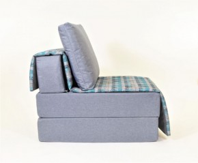 Кресло-кровать бескаркасное Харви (серый-квадро азур) в Кунгуре - kungur.ok-mebel.com | фото 2