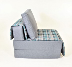 Кресло-кровать бескаркасное Харви (серый-квадро азур) в Кунгуре - kungur.ok-mebel.com | фото 3