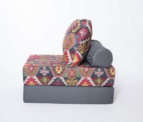Кресло-кровать-пуф бескаркасное Прайм (мехико серый-графит) в Кунгуре - kungur.ok-mebel.com | фото