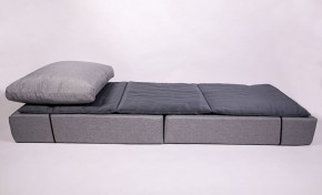 Кресло-кровать-пуф бескаркасное Прайм (мехико серый-графит) в Кунгуре - kungur.ok-mebel.com | фото 3
