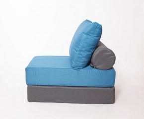 Кресло-кровать-пуф бескаркасное Прайм (синий-графит (Ф)) в Кунгуре - kungur.ok-mebel.com | фото 2