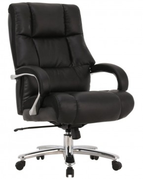 Кресло офисное BRABIX PREMIUM "Bomer HD-007" (рециклированная кожа, хром, черное) 531939 в Кунгуре - kungur.ok-mebel.com | фото