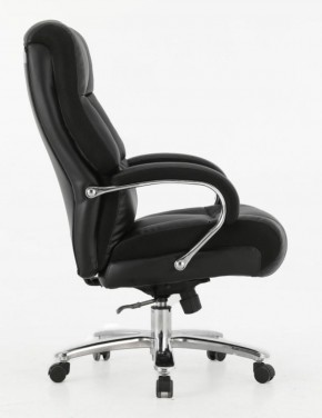 Кресло офисное BRABIX PREMIUM "Bomer HD-007" (рециклированная кожа, хром, черное) 531939 в Кунгуре - kungur.ok-mebel.com | фото 3