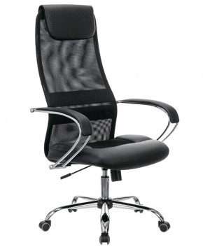 Кресло офисное BRABIX PREMIUM "Stalker EX-608 CH" (хром, ткань-сетка/кожзам, черное) 532091 в Кунгуре - kungur.ok-mebel.com | фото