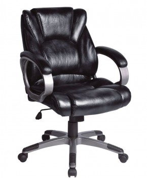 Кресло офисное BRABIX "Eldorado EX-504", экокожа, черное, 530874 в Кунгуре - kungur.ok-mebel.com | фото