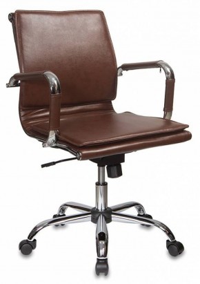 Кресло руководителя Бюрократ CH-993-LOW/BROWN коричневый в Кунгуре - kungur.ok-mebel.com | фото