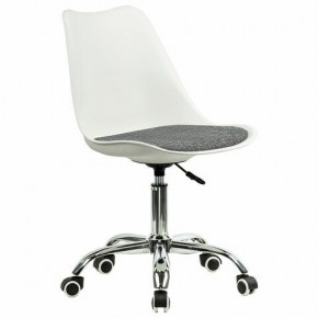 Кресло стул BRABIX "Eames MG-310 CH", хром, пластик белый, ткань серая, 532924 в Кунгуре - kungur.ok-mebel.com | фото 2