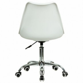 Кресло стул BRABIX "Eames MG-310 CH", хром, пластик белый, ткань серая, 532924 в Кунгуре - kungur.ok-mebel.com | фото 4