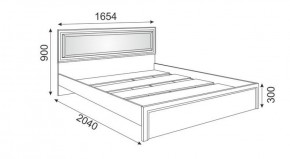 Кровать 1.6 М09 с мягкой спинкой и настилом Беатрис (Орех гепланкт) в Кунгуре - kungur.ok-mebel.com | фото
