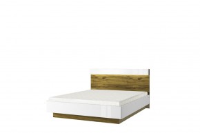 Кровать 160 с подъемником, TORINO, цвет белый/Дуб наварра в Кунгуре - kungur.ok-mebel.com | фото 1