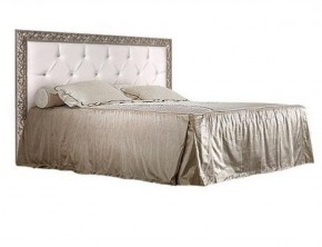 Кровать 2-х спальная (1,4 м) Тиффани штрих-лак/серебро с мягким изголовьем (ТФКР140-2) в Кунгуре - kungur.ok-mebel.com | фото