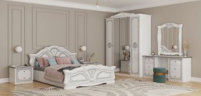 Кровать 2-х спальная 1600*2000 Грация (12.116) без основания (белый/серебро) в Кунгуре - kungur.ok-mebel.com | фото 2