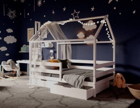 Кровать-домик 80*160 Белый в Кунгуре - kungur.ok-mebel.com | фото