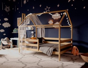 Кровать-домик 80*190 без покраски (без ящиков) в Кунгуре - kungur.ok-mebel.com | фото
