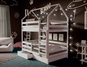 Кровать-домик двухъярусная 80*160 Белый в Кунгуре - kungur.ok-mebel.com | фото