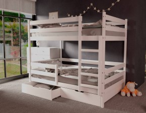 Кровать двухъярусная без крыши 80*160 Белый в Кунгуре - kungur.ok-mebel.com | фото