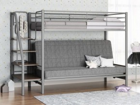 Кровать двухъярусная с диваном "Мадлен-3" (Серый/Серый) в Кунгуре - kungur.ok-mebel.com | фото 1