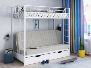 Кровать двухъярусная с диваном "Мадлен-ЯЯ" с ящиками в Кунгуре - kungur.ok-mebel.com | фото