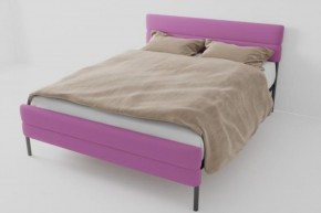 Кровать Горизонт Мини с ортопедическим основанием 800 (велюр розовый) в Кунгуре - kungur.ok-mebel.com | фото